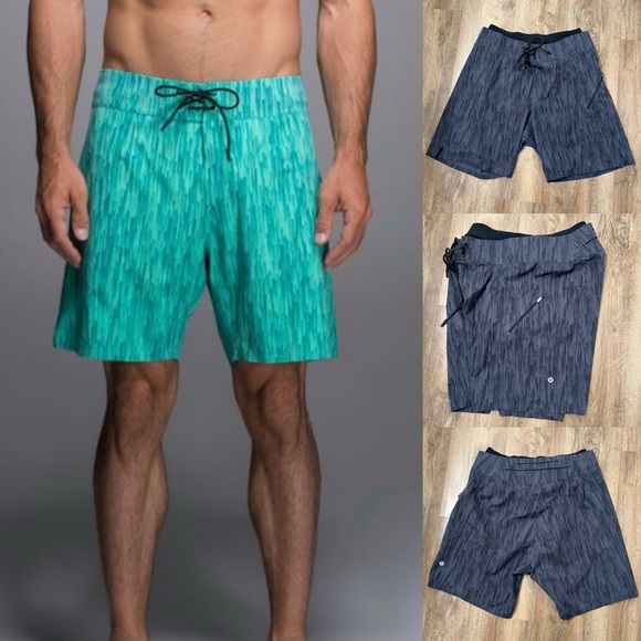 Lululemon Men's Swim Trunk Board Athletic Shorts Inseam 7.5” - Picture 1 of 12